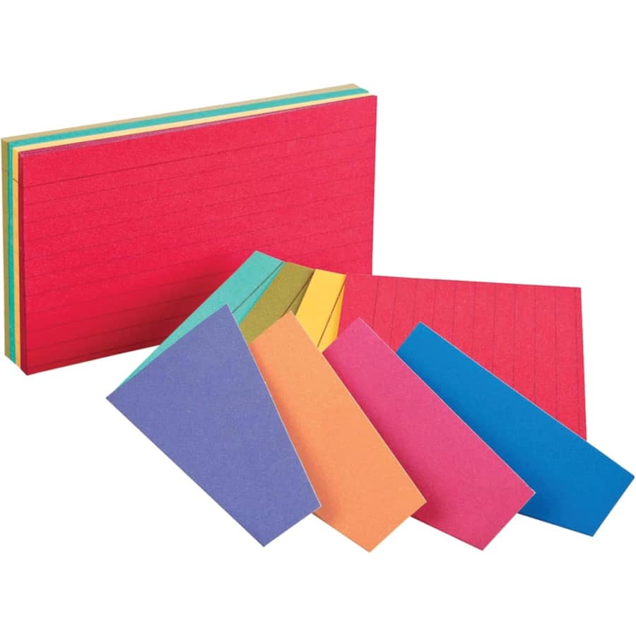 Oxford Extreme 3" x 5" Index Cards 100-Pack: $1.79