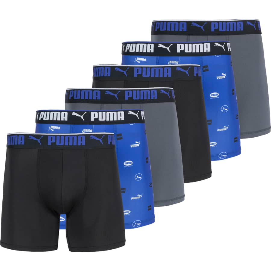 PUMA Men's Boxer Brief 6-Pack: $20 PUMA Men's Boxer Brief 6-Pack: $20