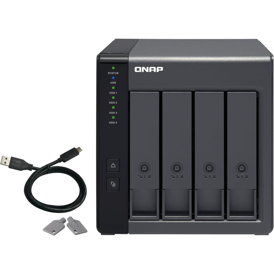 QNAP TR-004 4-Bay USB-C Direct Attached Storage: $174 QNAP TR-004 4-Bay USB-C Direct Attached Storage: $174