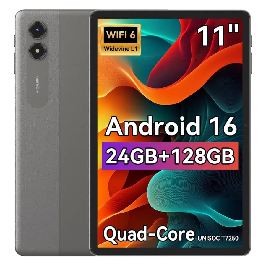 Tabwee 11" T50 24GB+128GB RAM Android 16 Tablet: $79.99 Tabwee 11" T50 24GB+128GB RAM Android 16 Tablet: $79.99
