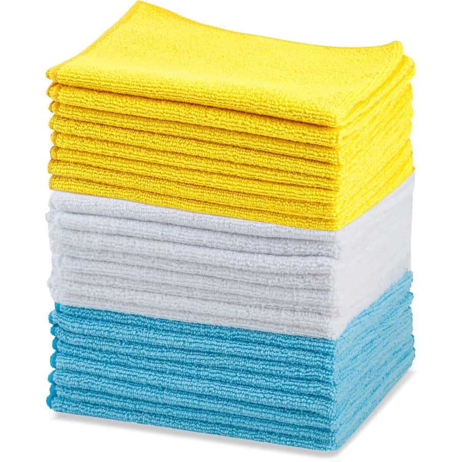 Amazon Basics Microfiber Cleaning Cloths 24-Pack: $8.09 via Sub. & Save Amazon Basics Microfiber Cleaning Cloths 24-Pack: $8.09 via Sub. & Save