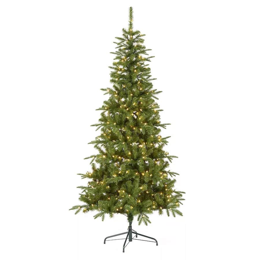 National Tree Company Pacific Mixed Pine 7.5-Foot Pre-Lit Artificial Christmas Tree: $60