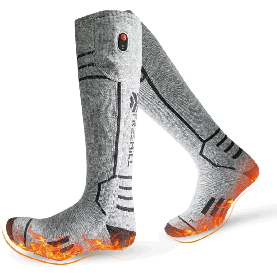 Freehill 5000mAh Merino Wool Heated Socks: $41.99