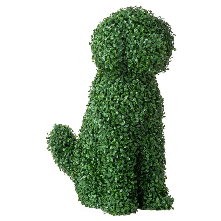Naturae Decor 24" Green Dog Artificial Topiary Statue: $79.98