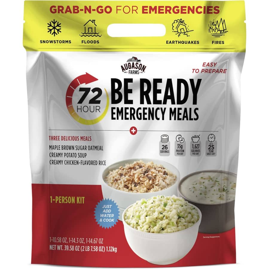 Augason Farms 72-Hour Emergency Meal Kit: $14.05