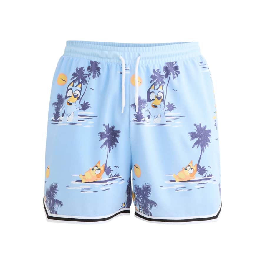 Bluey Men's Graphic Mesh Shorts: $6.04