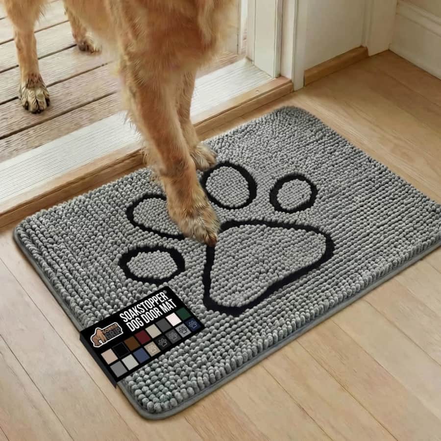 Gorilla Grip Soakstopper 24" x 17" Dog Door Mat: $12