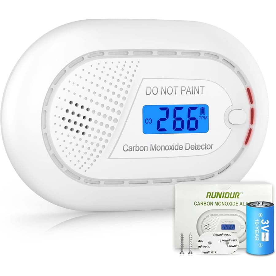 Runidur Carbon Monoxide Detector: $22 Runidur Carbon Monoxide Detector: $22