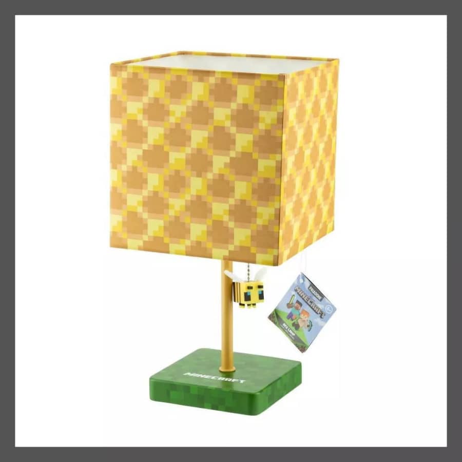 Minecraft Honeycomb Bee Table Lamp: $17