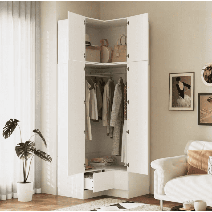 Fufu & Gaga 35" Corner Wardrobe: $281 Fufu & Gaga 35" Corner Wardrobe: $281