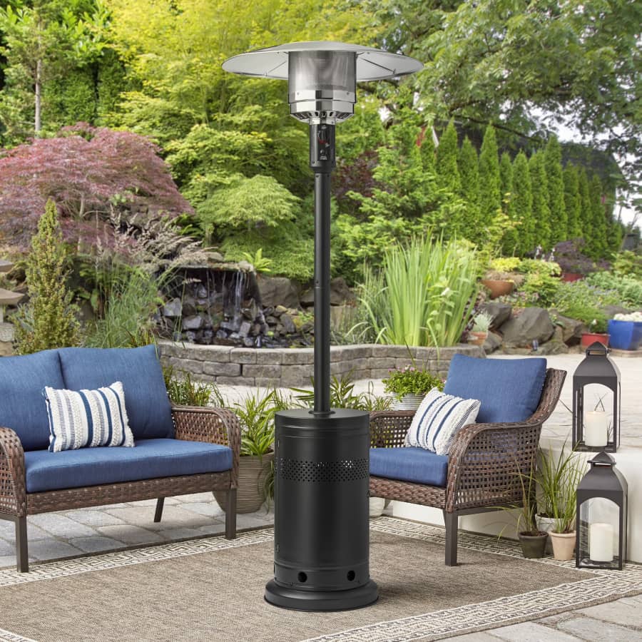 Mainstays 48,000-BTU Freestanding Propane Patio Heater: $127