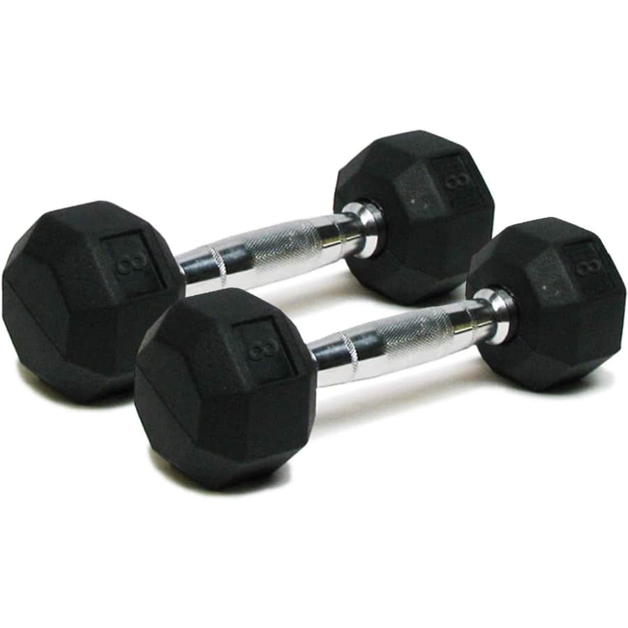 8-lb. Dumbbells Hand Weights Set of 2: $20