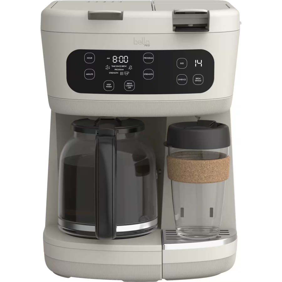 Bella Pro MultiBrew 12-Cup Drip & Single-Serve Coffee Maker: $60