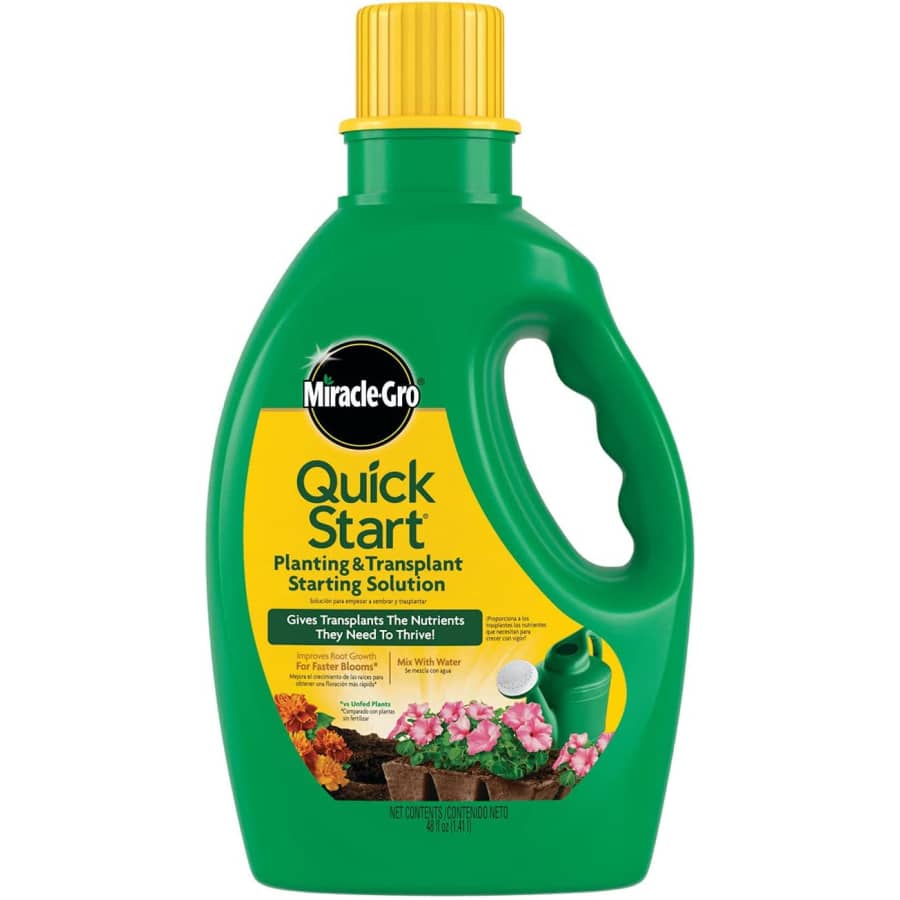 Miracle-Gro Quick Start Planting and Transplant Starting Solution: $11 Miracle-Gro Quick Start Planting and Transplant Starting Solution: $11