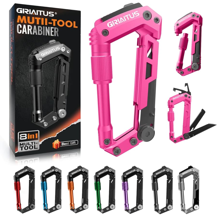 Multitool Carabiner with Pocket Knives: $13