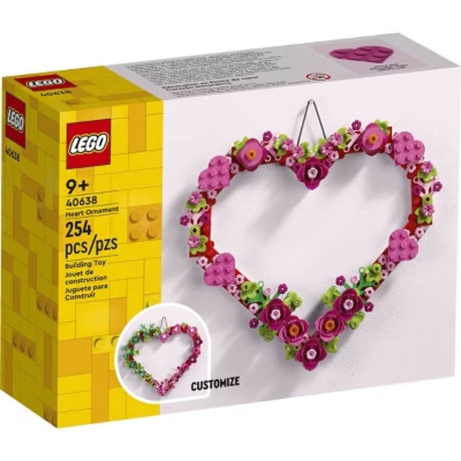 LEGO Heart Ornament: $6.49