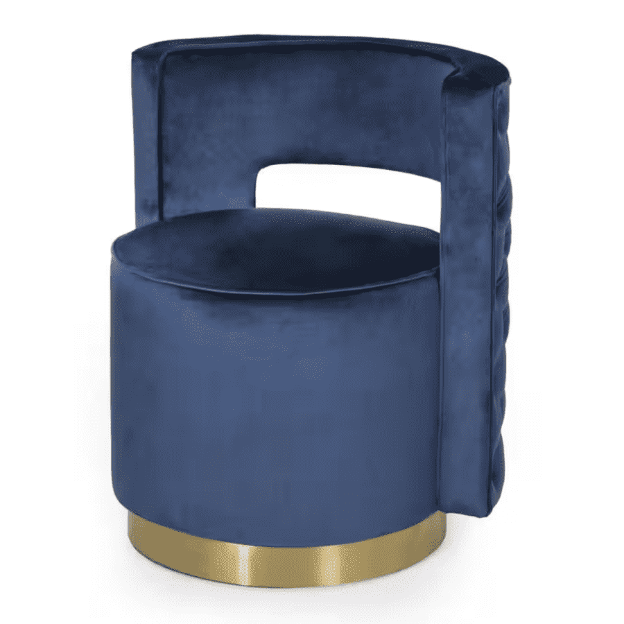 Noble House Tiro Round Open-Back Swivel Club Chair: $146