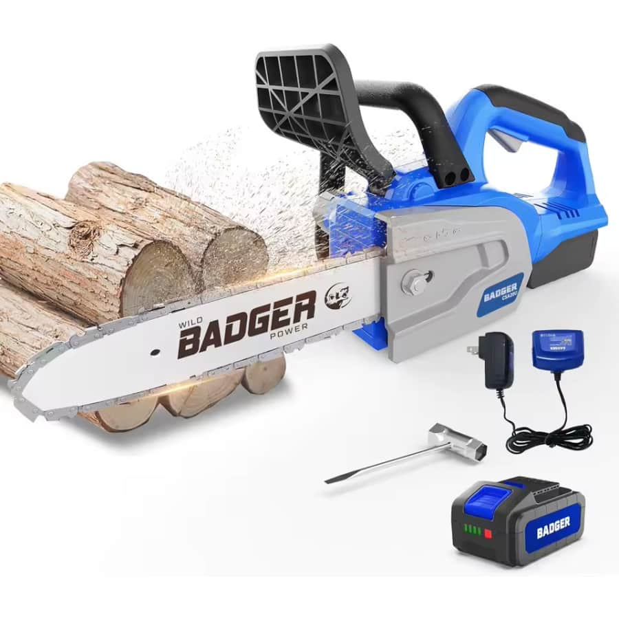 Wild Badger 20v 12" Cordless Electric Chainsaw: $85.11 Wild Badger 20v 12" Cordless Electric Chainsaw: $85.11