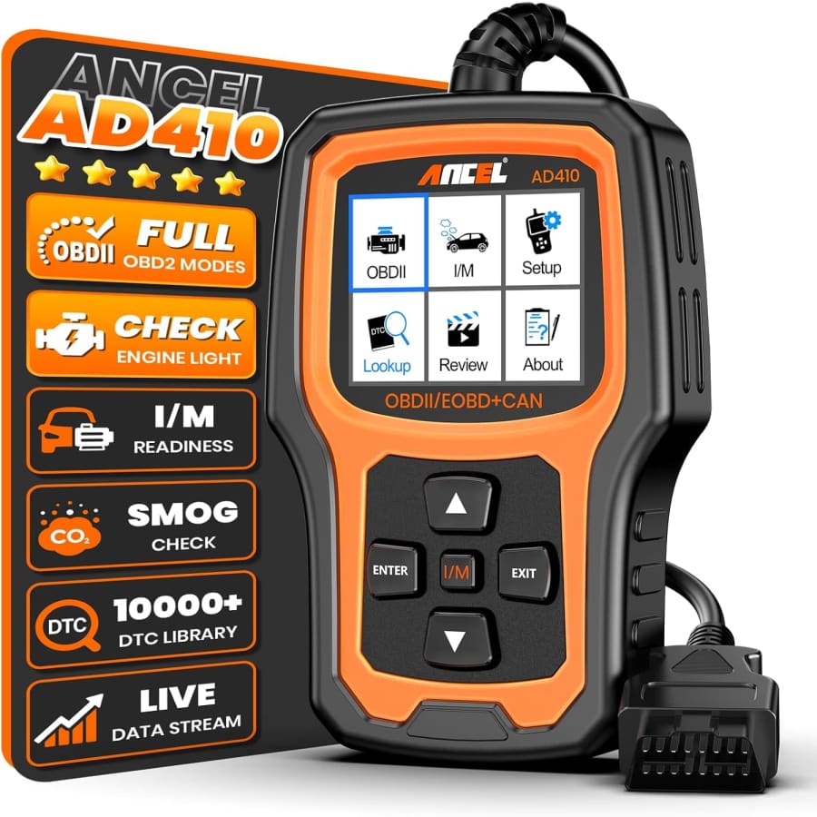 Ancel AD410 Enhanced OBD2 Scanner: $36.25 Ancel AD410 Enhanced OBD2 Scanner: $36.25