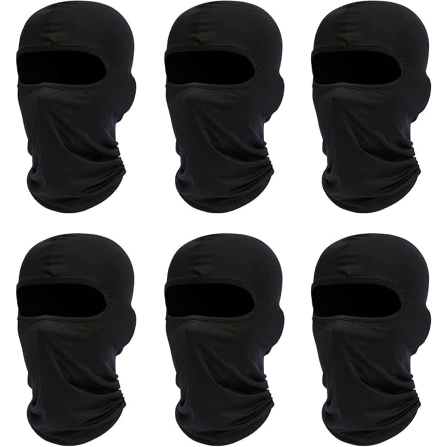 Balaclava Face Mask 6-Pack: $9.99