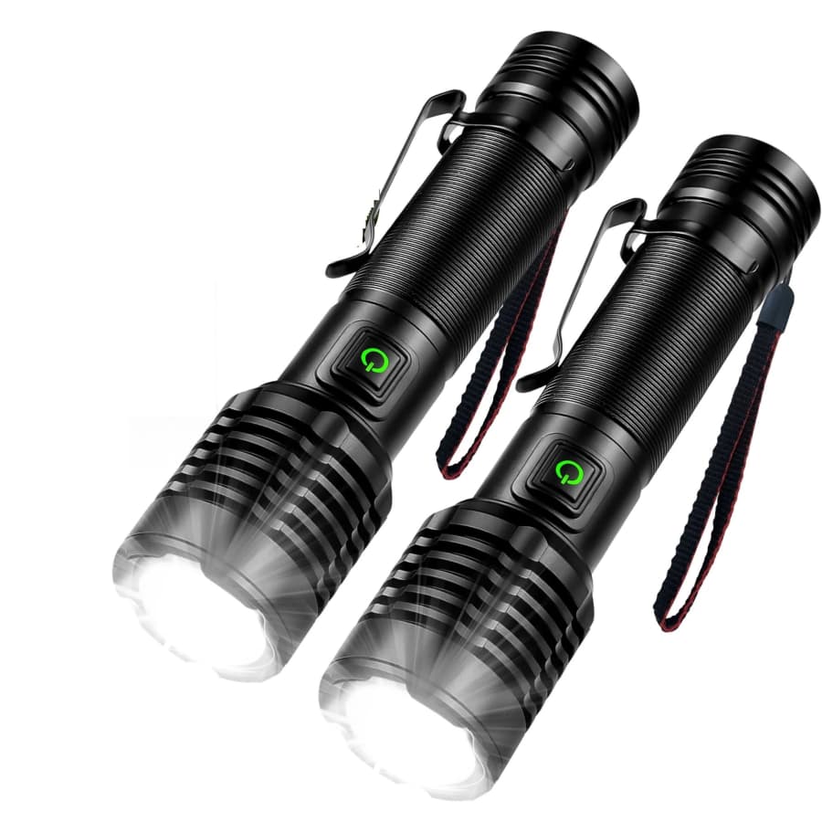 20,000-Lumen Waterproof XHP50 Bulb LED Flashlight 2-Pack: $14 20,000-Lumen Waterproof XHP50 Bulb LED Flashlight 2-Pack: $14