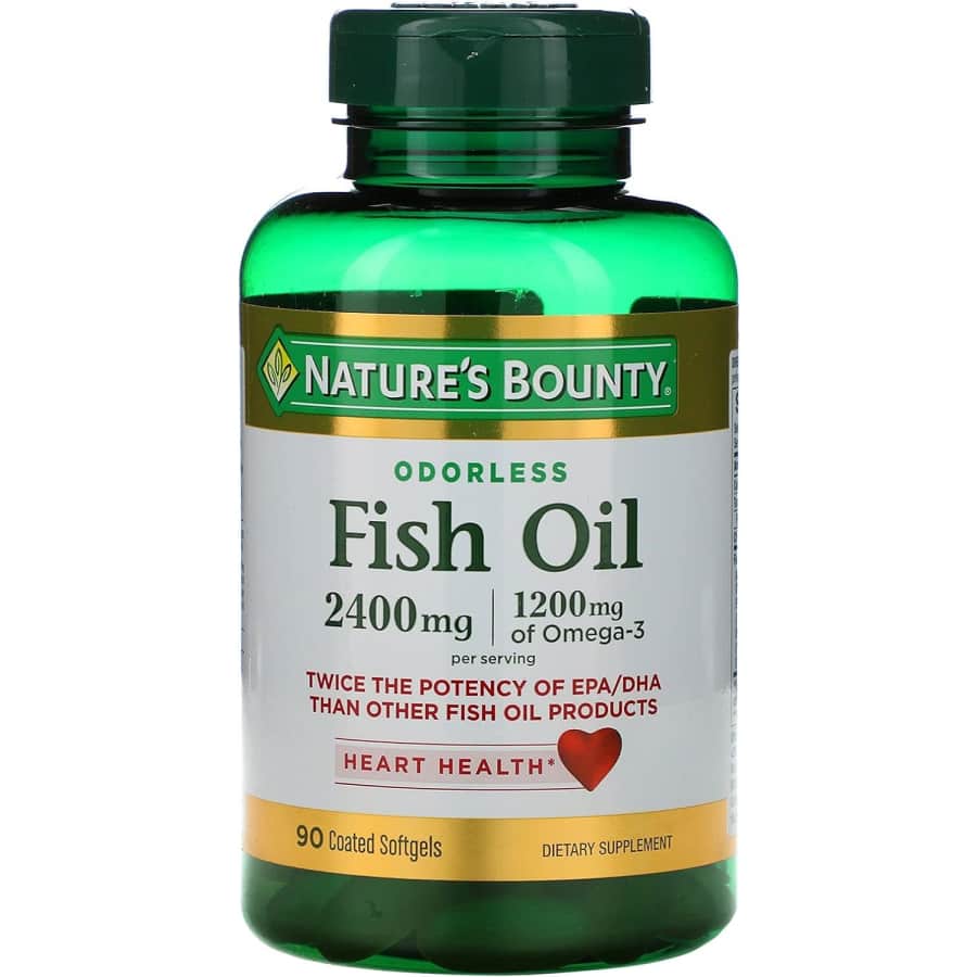 Nature's Bounty Odorless Fish Oil 2400mg 90-Count Capsules: $8.60 w/ Subscribe & Save Nature's Bounty Odorless Fish Oil 2400mg 90-Count Capsules: $8.60 w/ Subscribe & Save