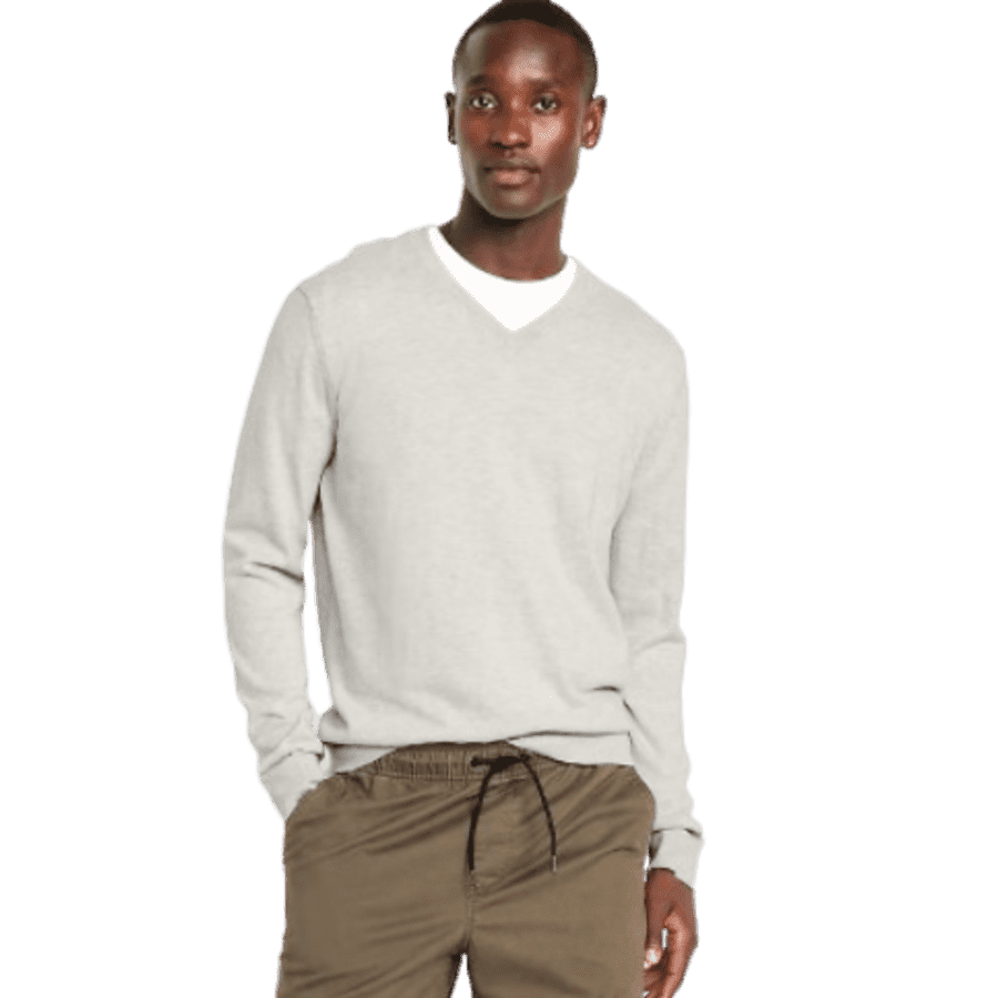 Old Navy Men's V-Neck Sweater: $11