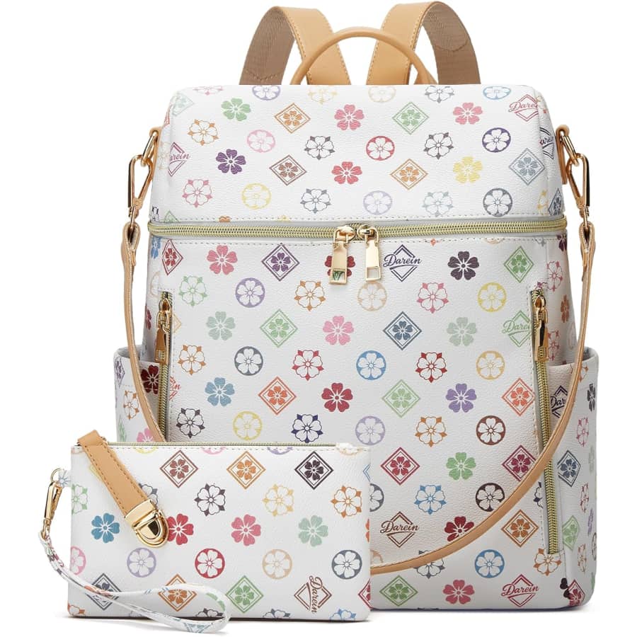 Darein Women's Leather Travel Backpack: $14.44 Darein Women's Leather Travel Backpack: $14.44