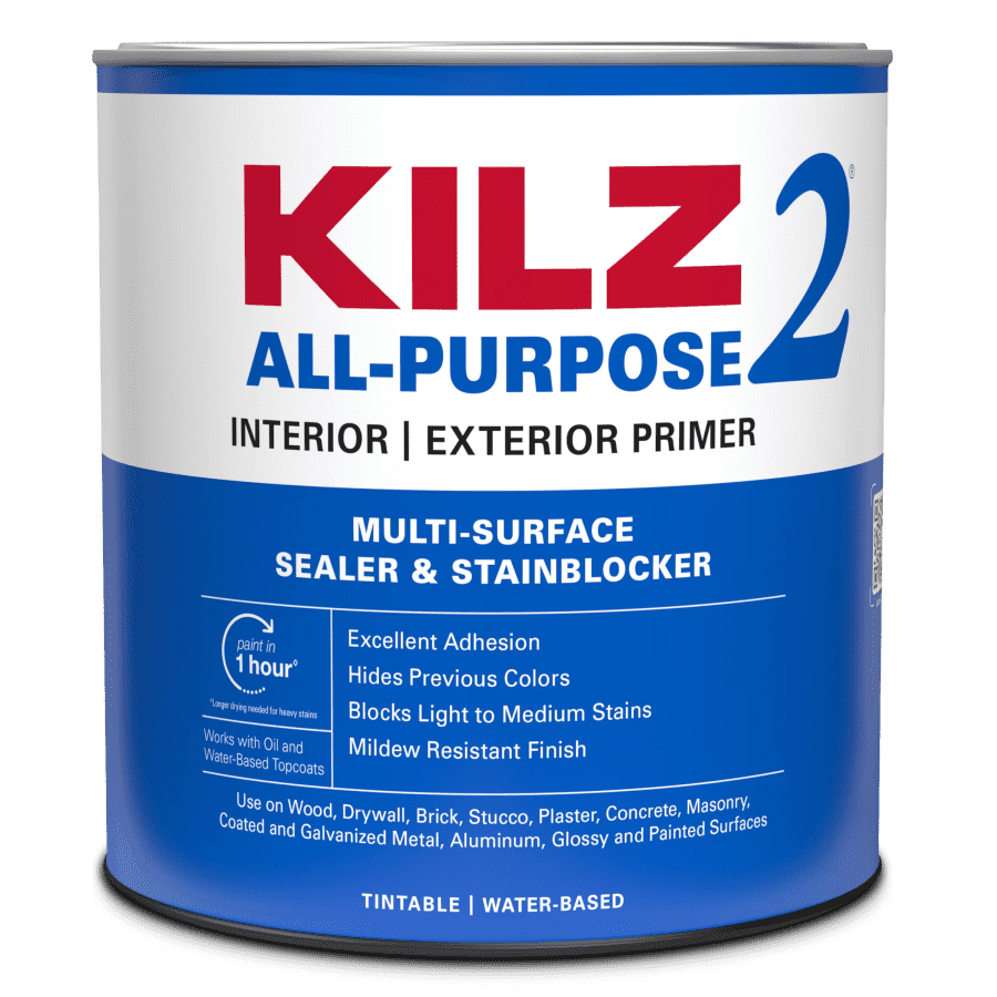 KILZ 2 All-Purpose Interior/Exterior Primer 1-Quart Tin: $9.97