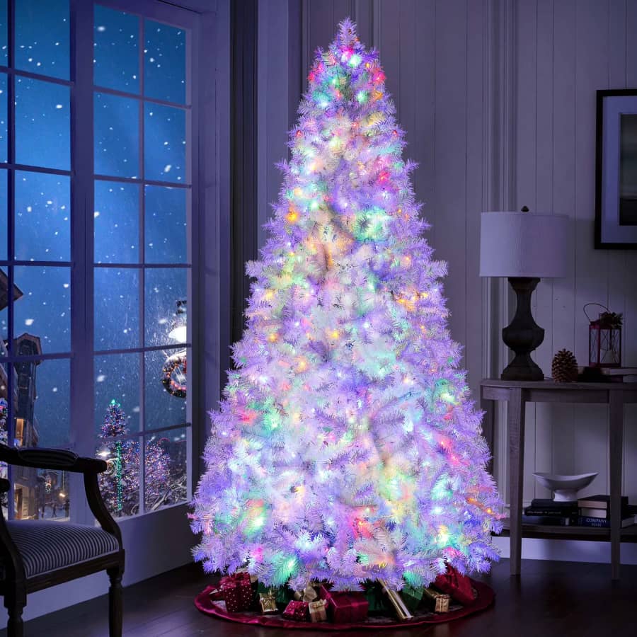 Lookfly 6-Foot Pre-Lit Artificial White Christmas Tree: $59.99 Lookfly 6-Foot Pre-Lit Artificial White Christmas Tree: $59.99