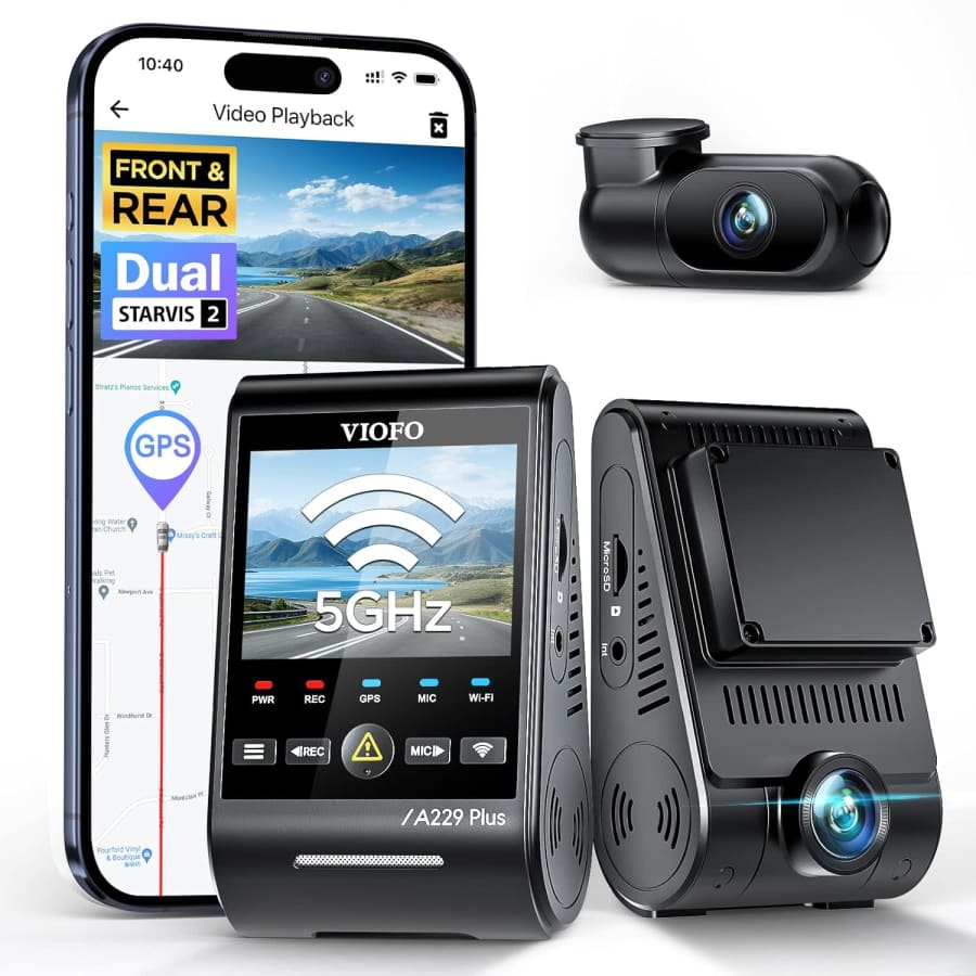 VIOFO A229 Plus Front and Rear Dash Cam: $180 VIOFO A229 Plus Front and Rear Dash Cam: $180
