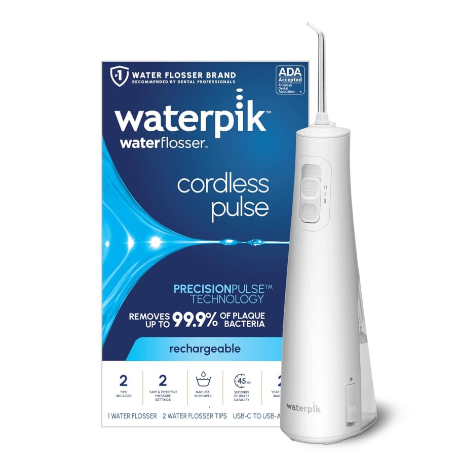 WaterPik Cordless Pulse Rechargeable Portable Water Flosser: $40 WaterPik Cordless Pulse Rechargeable Portable Water Flosser: $40