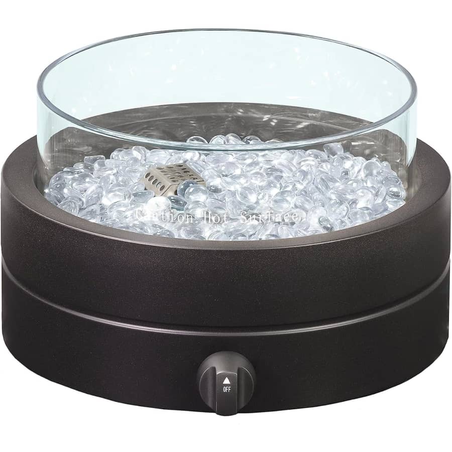 Amazon Basics 14" 9,000-BTU Round Tabletop Propane Gas Fire Pit: $79 w/ Prime