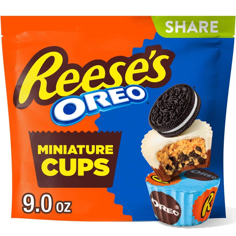 Reese's Oreo Miniature Cups 9-oz. Share Bag: $4.92 Reese's Oreo Miniature Cups 9-oz. Share Bag: $4.92