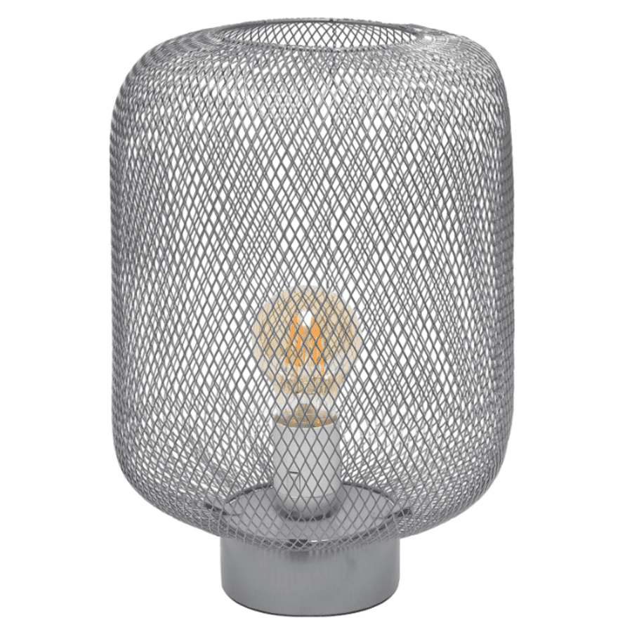 Simple Designs Metal Mesh Industrial Table Lamp: $17 Simple Designs Metal Mesh Industrial Table Lamp: $17