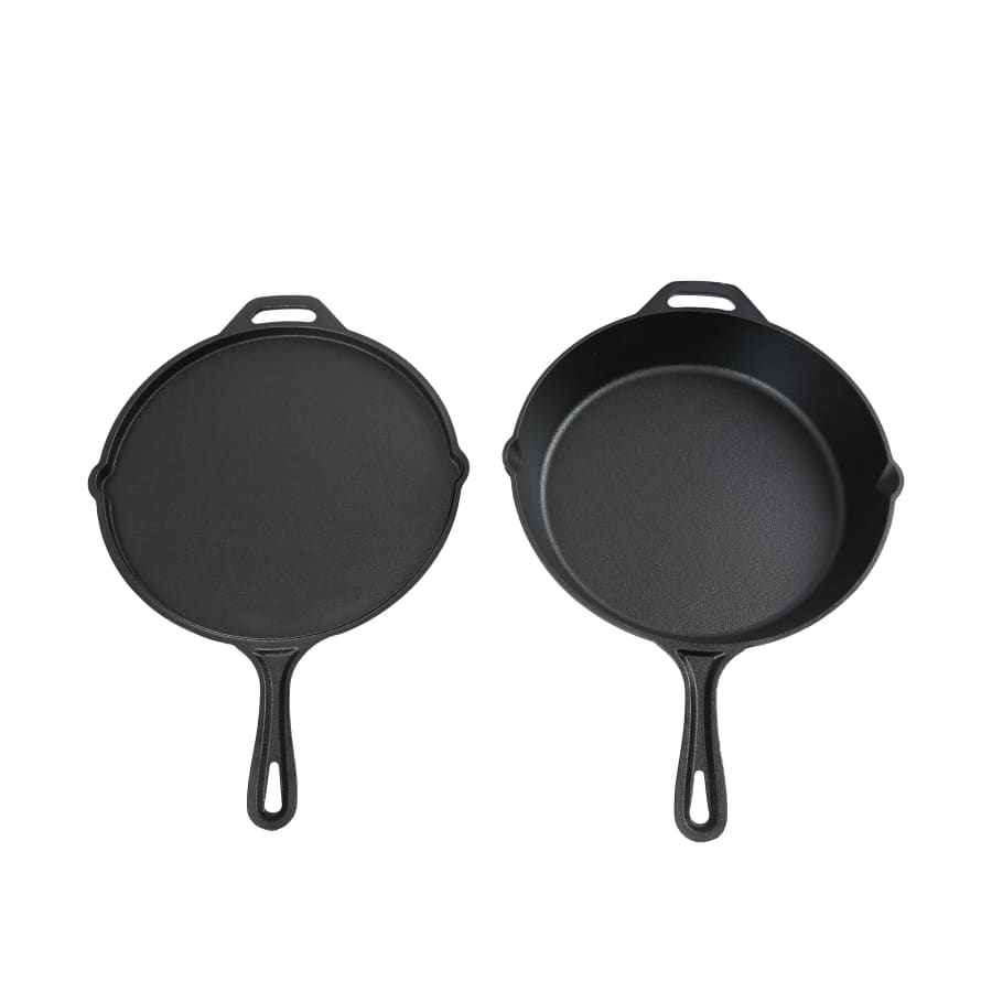 Ozark Trail 2-Piece Cast Iron Skillet Set: $15 Ozark Trail 2-Piece Cast Iron Skillet Set: $15