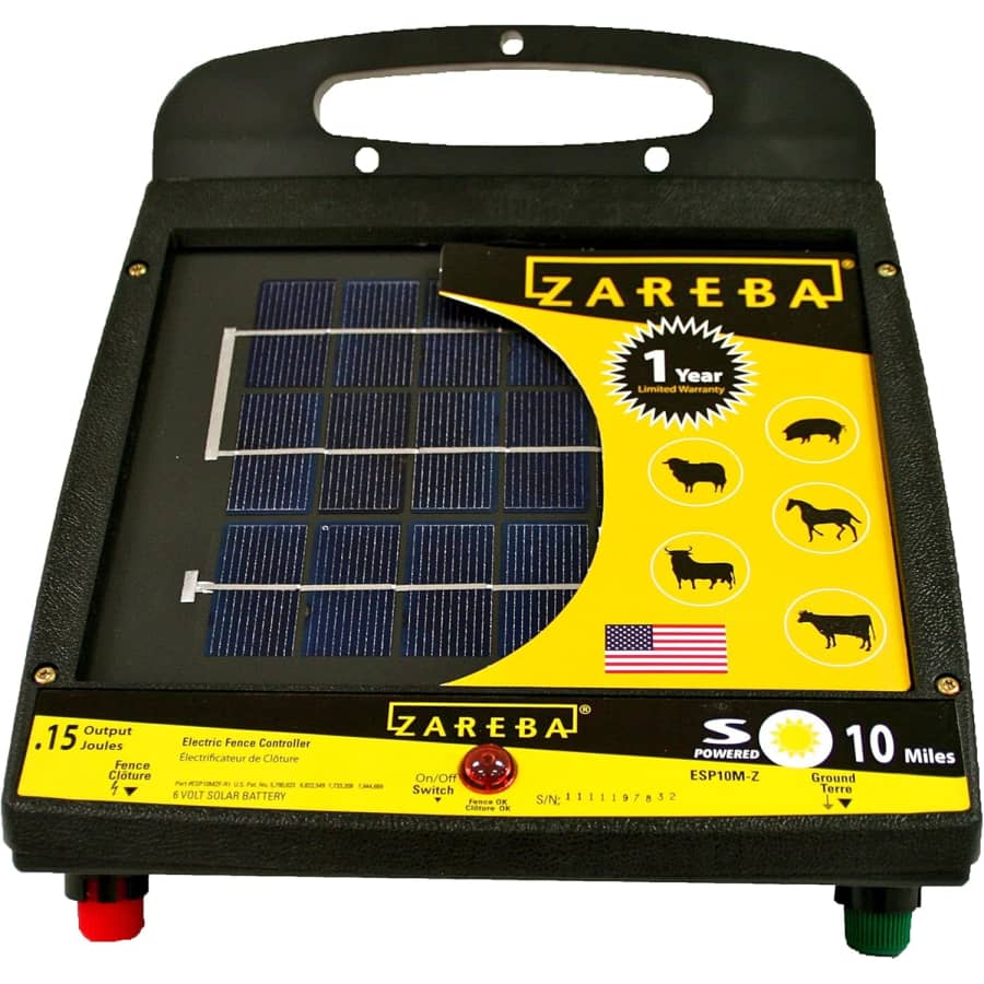 Zareba Solar Powered Electric Fence Charger: $183