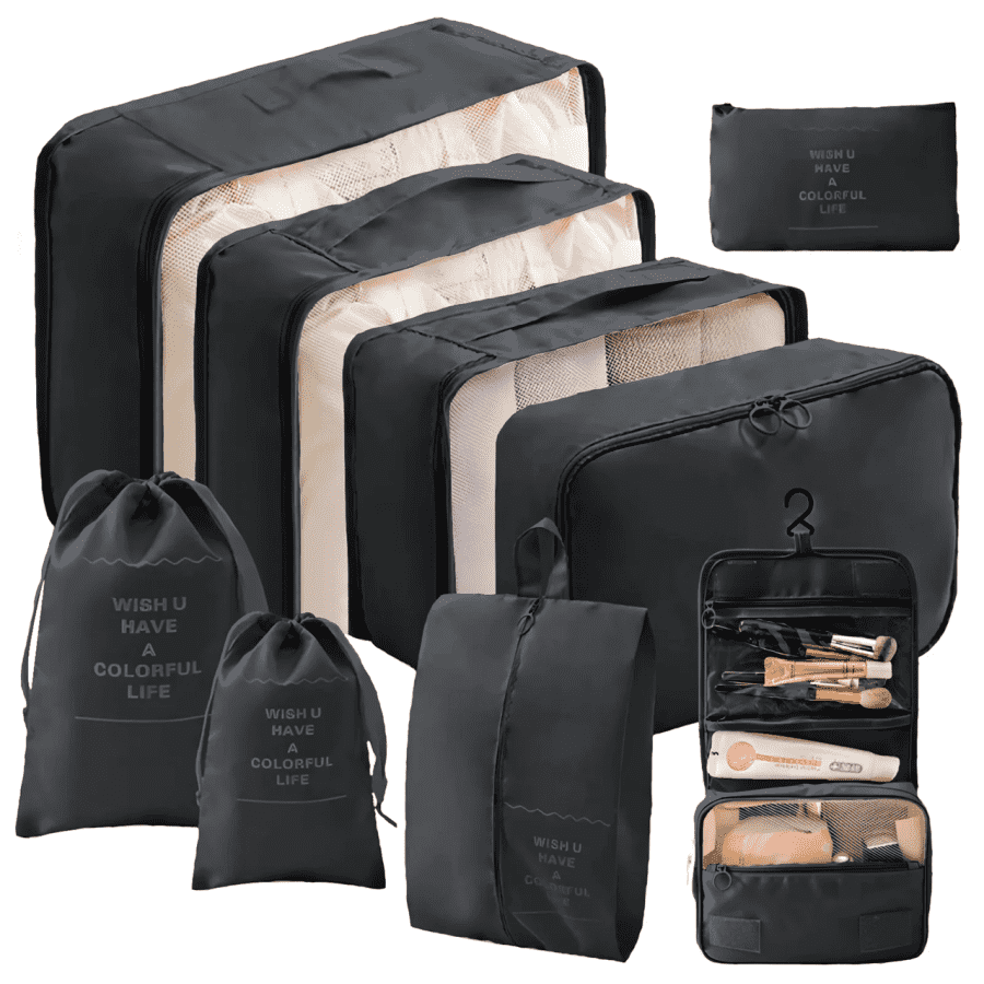 Packing Cubes 9-Piece Set: $14 Packing Cubes 9-Piece Set: $14
