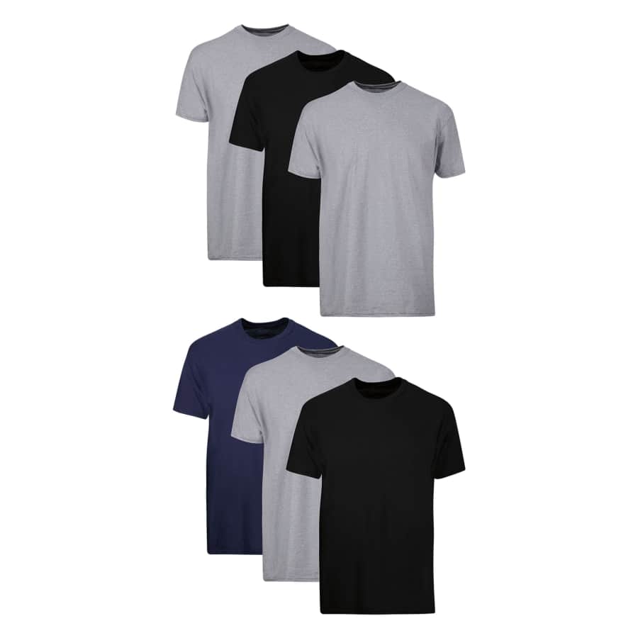 Hanes Men's Cotton T-Shirts 6-Pack: $15.40 Hanes Men's Cotton T-Shirts 6-Pack: $15.40