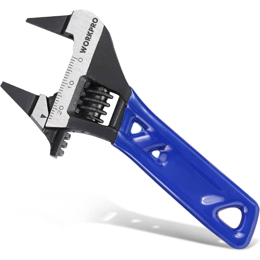WorkPro 4" Stubby Wide Opening Adjustable Wrench: $9.49