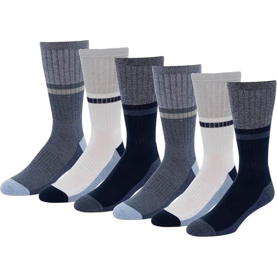 Amazon Essentials Men's Colorblock Crew Sock 6-Pack: $9.60 Amazon Essentials Men's Colorblock Crew Sock 6-Pack: $9.60