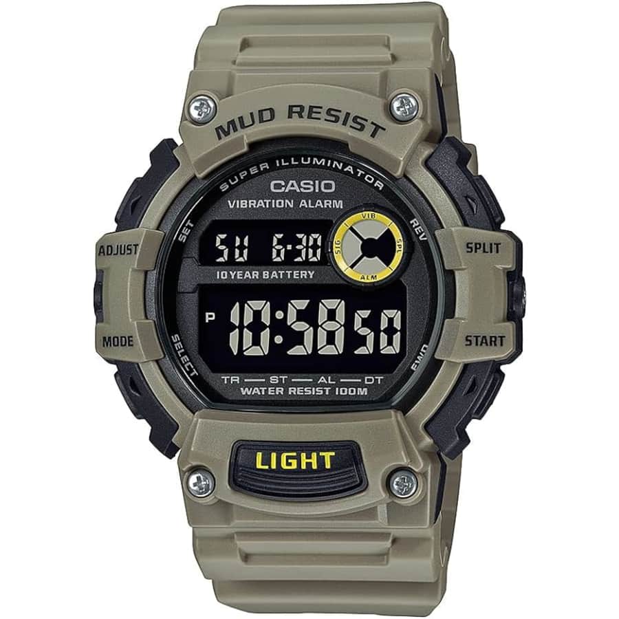 Casio Classic Heavy-Duty Mud Resistant 10-Year Battery Watch: $22