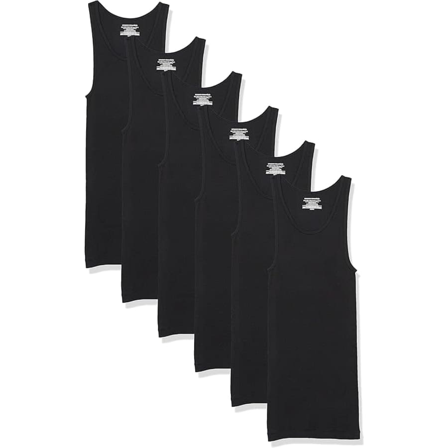 Amazon Essentials Men's Tank Undershirt 6-Pack: $13.90