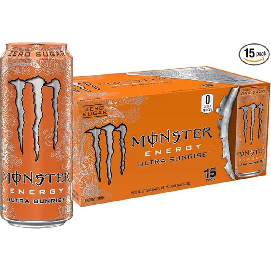 Monster Energy Sugar Free Drink 15-Pack: From $23.15 w/ subscribe & save Monster Energy Sugar Free Drink 15-Pack: From $23.15 w/ subscribe & save