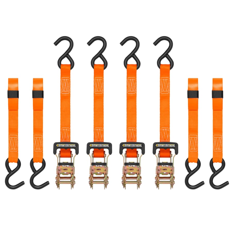 SmartStraps 1.25" x 10-Foot Ratcheting Strap Tie Down with S-Hook 4-Pack: $16 SmartStraps 1.25" x 10-Foot Ratcheting Strap Tie Down with S-Hook 4-Pack: $16