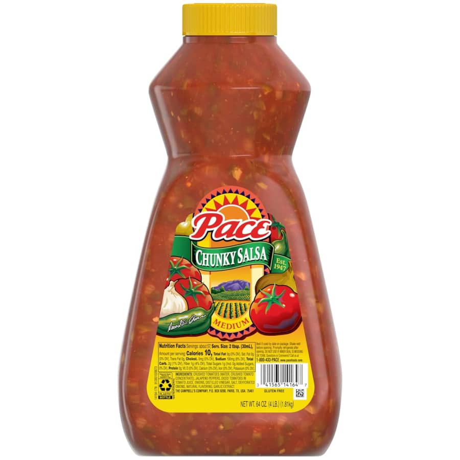 Pace Chunky Medium Salsa 64-oz. Bottle: $5.55 via Sub & Save Pace Chunky Medium Salsa 64-oz. Bottle: $5.55 via Sub & Save