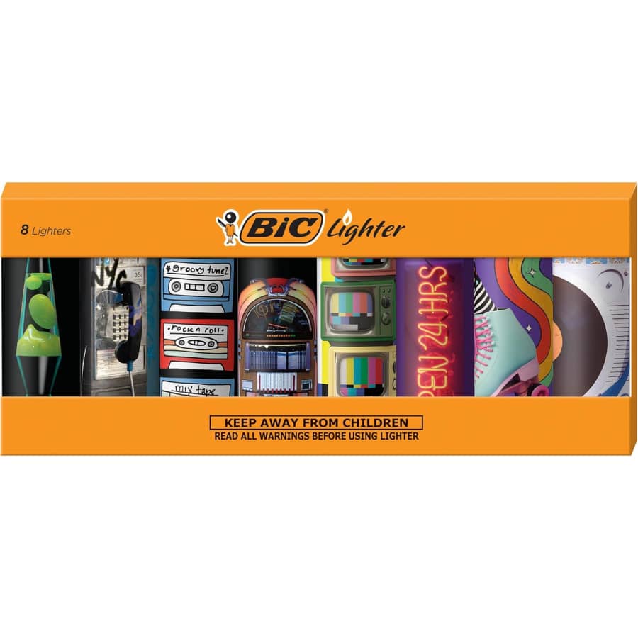 Bic Special Edition Nostalgia Series 8-Count Lighters: $12.99
