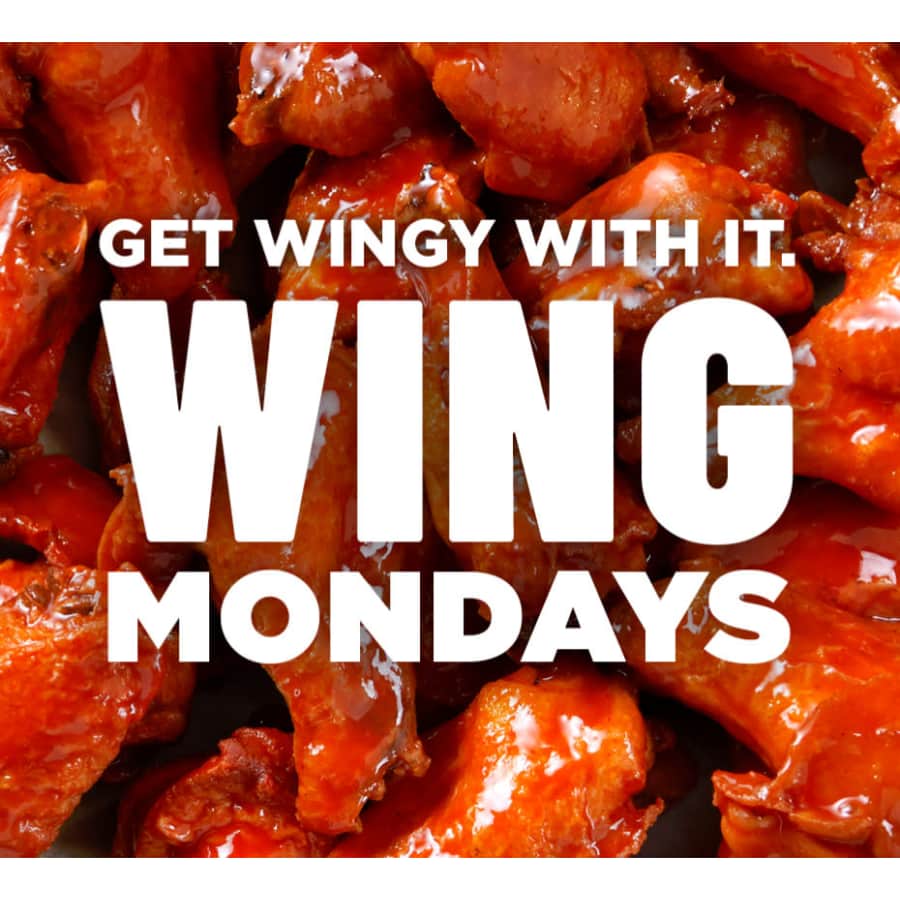 TGI Fridays Wing Mondays: 50c wings on Mondays TGI Fridays Wing Mondays: 50c wings on Mondays