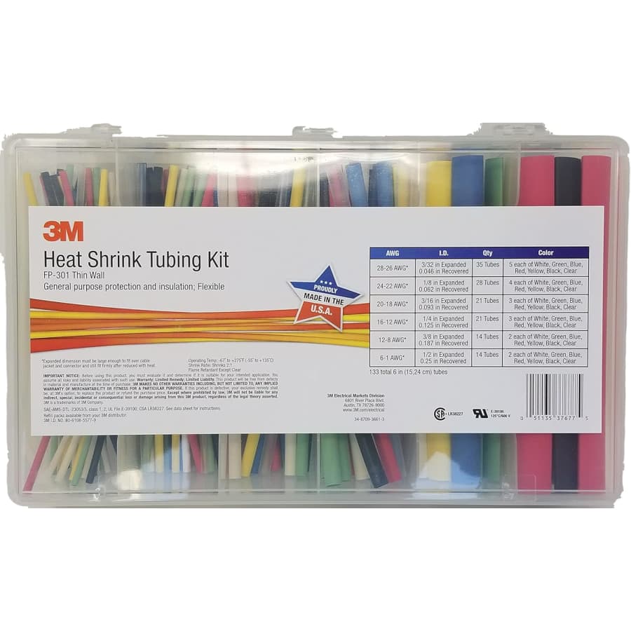 3M Heat Shrink Tubing Kit: $19.99