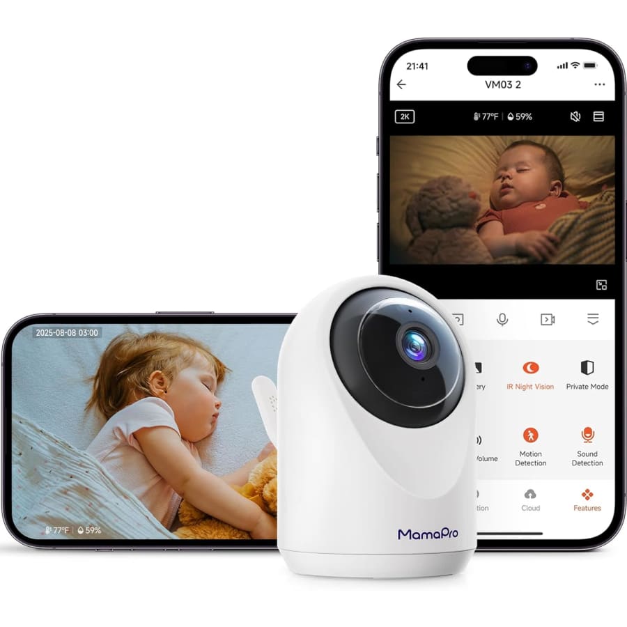 MamaPro 2K Video Baby Monitor with Audio: $64.99